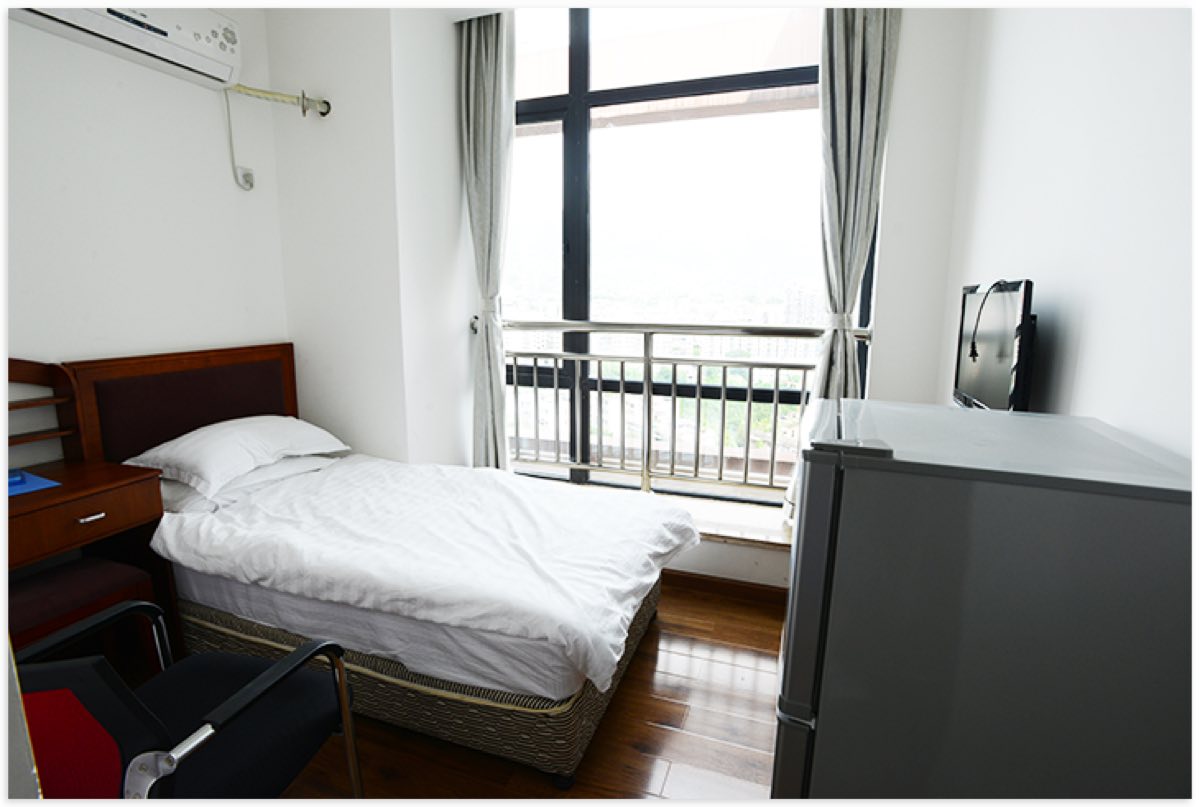Single room in a Southwest University dormitory